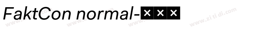 FaktCon normal字体转换